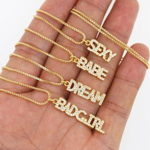 Pendant Necklaces 45cm Fashionable Simple Modified Face Letter Necklace Men's And Women's Casual PendantPendant