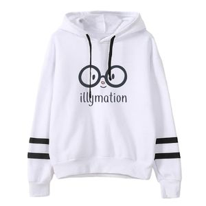 Frauen Hoodies Sweatshirts Illymation Frauen/Männer Kawaii Mit Kapuze Harajuku Unisex Casual Streetwear KleidungDamen