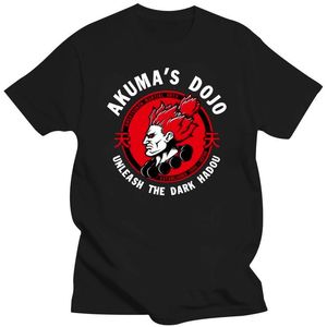 Herr t-shirts herr klädman man street kämpar akumas dojo släpper den mörka hadou gym ph69 svart t-shirt tee shirtmen's