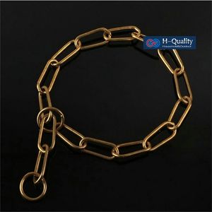 HQ Classic Show Quality Strong Solid Brass Dog Chain Leash Collar P Special For Middle Giant s LJ201112