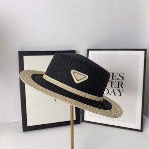 2022 Słomiane wiadra Kobiet Projektantka Casquette Womens Summer Caps Hats Mens Baseball Cap Fashion Fashion Trójkąt plażowy Hut D227142F
