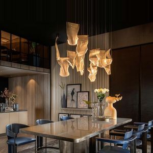 Подвесные лампы Post Modern Creative Led Led Living Room Living Light Guide Designer Coffee Shop Декоративная люстра