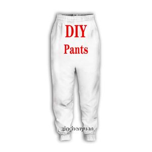 Diy Custom Design Your Own Pictures 3D Print Casual Pants Sport Sweatpants raka joggingbyxor 220704GX