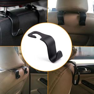 Bilarrangör 1PC Svart Auto Truck Vehicle Seat Hook Pothook Purse Hängväska Hållare Clip Interior Slitstarka Tillbehör Universal