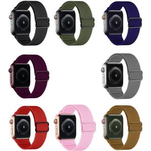 Apple Watch Band için Elastik Naylon Kayış 44mm 40mm 45mm 41mm 42mm 38mm ayarlanabilir nefes alabilen bilezik Iwatch Serisi 7 6 SE 5 4 3