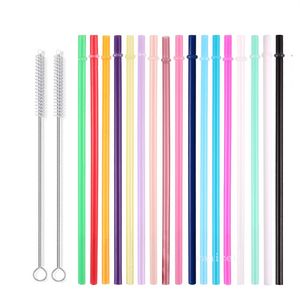 24cm PP Plast Straw Reusable Environmental Protection Material Dricksstrålar och halm Rengöringsborste Mjuk borstflaska Brushzc1031