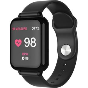Smart Watch Vattentät Fitness Tracker Sport för IOS Android-telefon Smartwatch Pulsmätare Blodtrycksfunktioner B57