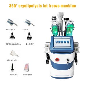 Portable 7IN1 360 bodysculpt cryolipolysis slimming machine fat freezing lose weight cavitation RF body sculpt lipolaser fat reduction