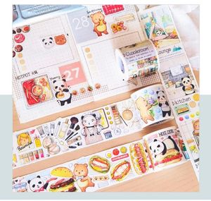 Gift Wrap Cute Panda Daily Life Washi Masking DIY Scrapbooking Plan StickerGift