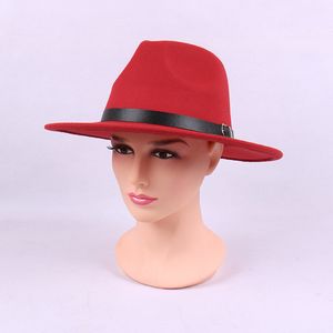 Kvinnor män fedoras vintage fedora hatt kvinna man kände hattar mens panama jazz topp hatt bred brim cap kvinnlig manlig mode Autumn Winter Caps Party Christmas Gift