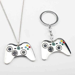 3 stilar Nostalgisk spelmaskin Keychain Gamepad Key Ring Enamel Key Chains Souvenir Presenter för kvinnor Män DIY Handgjorda Smycken G220421