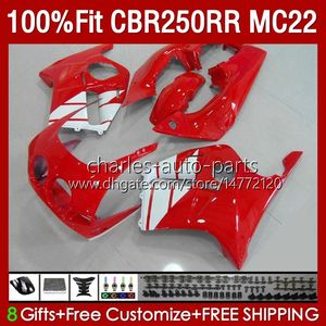 Injection Body For HONDA CBR 250RR 250 RR CC CBR250RR 90 91 92 93 94 95 96 97 98 99 131No.57 White red 250CC MC22 CBR250 RR 1990 1991 1992 1995 1996 1997 1998 1999 Fairing