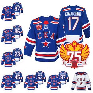 Nik1 Pavel Datsyuk 17 Saint Petersburg 75. rocznica Jersey Andrei Kuzmenko Evgenii Dadonov Daniil Pylenkov Shipachyov Alexander