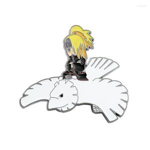 Stift broscher anime deidara metall tecknade smycken för kvinnor män ryggsäckar lapel brosch dekoration cosplay leksaker gåva kirk22