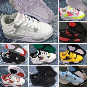 2022 calssic Rainbow kids shoes For boys girls baby children white blue grey Casual sneakers size 22-35