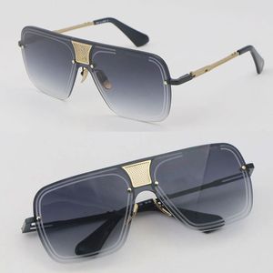 Neueste Mode Sonnenbrillen Männer Design Metall Vintage Brillen Mode Stil Quadratisch Rahmenlos Frau UV 400 Linse Hochwertige Markensonnenbrille Mann