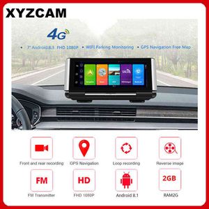 G Android Dash Cam ADAS GPS WiFi Car DVR Bluetooth Dashboard Navigation P Touch Dual Lens Camera Car Video Recorder J220607