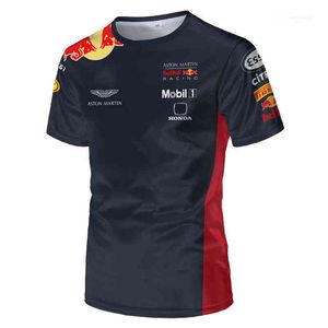 2022 For F1 Tee Manica corta Stampa 3D Top oversize Maglietta Formula 1 rossa Uomo Donna Fan di sport estremi Abbigliamento per bambini traspirante T-Shirt Fashion Design estivo 2KFQ