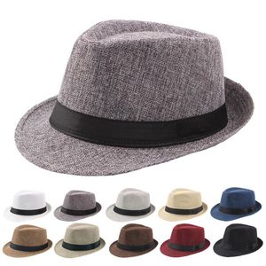 Berets Summer Bowler Hats wielokolorowy opcjonalny solidny słomkowy kapelusz dla kobiet mężczyzn na plaży swobodny panama jazz czapki brytyjskie w stylu capberets
