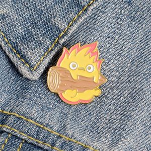 Cassifer Enamel Anime Pins Brooches Fire Elf Badge For Bag Lapel Pin Buckle Howling Jewelry Gift For Friends AB841