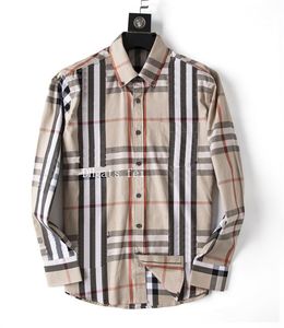 Camicie eleganti da uomo bberry Polka Dot Mens Designer Shirt Autunno manica lunga Casual Mens Dres Hot Style Homme Abbigliamento M-3XL # 14