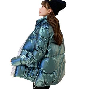 Down women female Winter small jacket collar padded coat 2065S 201128