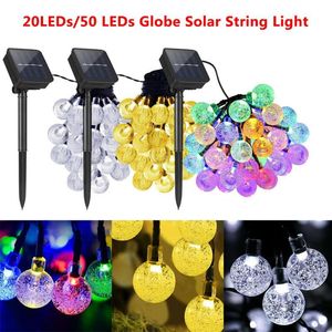 Dizeler Güneş enerjili 50 LED String Hafif Bahçe Bahçesi Dekor Lambası Açık su geçirmez peri ışıkları çelenkler Noel Lightsled