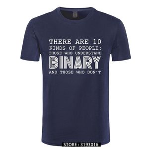 バイナリTシャツの男性面白いプログラマーコンピューターTシャツ220505を理解している人は10種類の人がいます