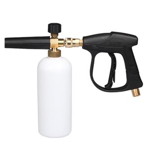 Water Gun & Snow Foam Lance High Pressure Washer Adjustable Soap Sprayer With 1L Suds Bottle For Car CleaningWater