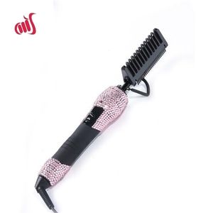 Ceramic Professional Pressing Comb Diamond Straightener High Temperature comb 500 Degree 220727