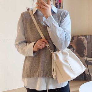 Nova bolsa feminina coreana PU Soft na primavera e verão