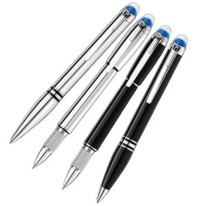 Продвижение фонтан Rollerball Ballpoint Pen Blue Crystal Top Office Office Writing Plome Luxury M Pens с серийным номером