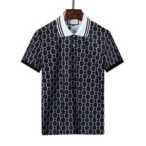 Disegni Polo estiva a maniche corte da uomo moda polo casual Slim tinta unita da uomo polo da uomo abbigliamento da uomo