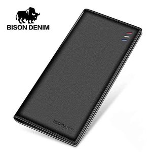 Bison Denim Long Pres Business Men Men Right Highline Leature Luxury Luxury Design Slid Slim Male Wallet N4470-1