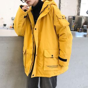 Erkek Aşağı Parkas S-5XL Artı Boyutu Erkek Şişme Ceket Kapşonlu Kalınlaşmak Yastıklı Streetwear Rüzgar Geçirmez Açık Kışlık Mont XXXXXL1 Kare22