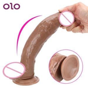 Super Big Dildos flexibel med Suction Cup 31 cm Giant Extreme enorma realistiska penis Sexiga leksaker för kvinnliga kvinnliga onanator