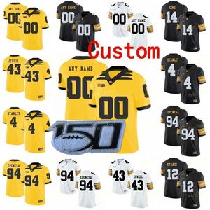 Maglia da calcio Nik1 IOWA Hawkeyes NCAA College Mekhi Sargent Tyler Goodson Nico Ragaini Epenesa Hockenson Jackson Spencer Petras Sam LaPorta