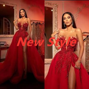 UPS 2022 Plus Size Arabic Aso Ebi Lace Stylish Luxurious Prom Dresses Beaded Crystals Sexy Evening Formal Party Second Reception Gowns Dress