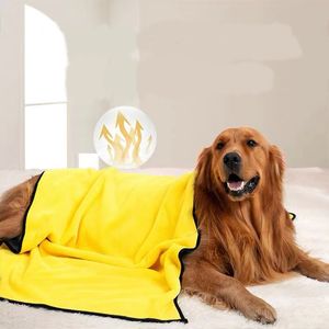 Gli asciugamani da bagno per la toelettatura dei cani sono facili da pulire Accappatoi per cani e gatti spessi super assorbenti Coperte morbide Forniture ad asciugatura rapida YF0024