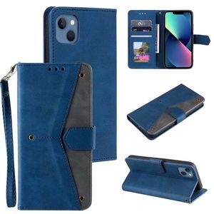 Feeling Leather Wallet Cases for iphone 13 pro max 12 mini 11 XR X XS MAX 6G 7G 8G PLUS Contrast Color ID photo frame Holder stand Flip Cover