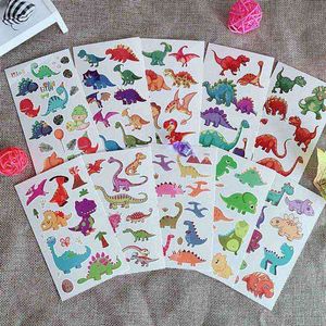 NXY Temporary Tattoo 10 Sheets Dinosaur Makeup Sticker Cute Fake Tatoo Flash Tatto Waterproof Small Body Art for Children 0330