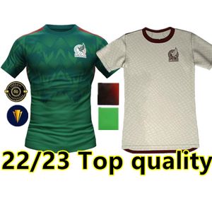 2021 2022 Mexico Soccer Jerseys Copa America Camisetas Chicharito Lozano Dos Santos Moreno Alvarez Guardado 21 22 Football Shirts Mannen + Kids Sets Kit