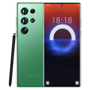 Desbloquear telefones celulares Android originais 7,3 polegadas de smartphone de smartphone dual hd câmara 4g celular 48.0mp ID de face smart face