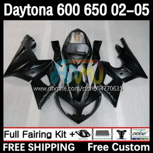 Frame Kit For Daytona 650 600 CC 02 03 04 05 Bodywork 7DH.8 Cowling Daytona 600 Daytona650 2002 2003 2004 2005 Body Daytona600 02-05 Motorcycle Fairing matte black
