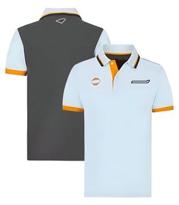 F1 equipe de corrida uniforme motorista camiseta lapela camisa polo masculino macacão carro plus size pode ser personalizado