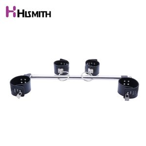 Adults Games Bondage Erotic Toys Handcuffs Ankle cuffs Stainless Steel Spreader Bar sexy Slave Restraint toys for couples