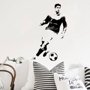 Wandaufkleber, Kunstdesign, Heimdekoration, Fußballspieler, Ronaldo-Aufkleber, abnehmbare Hausdekoration, Fußball-Cristiano-Abziehbilder im Schlafzimmer