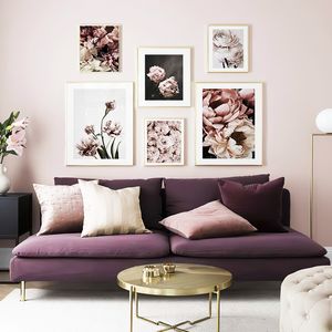 Pink Rose Flower Wall Poster Scandinavian Canvas Art Botanical Print Painting Nordic Style Decorative Picture Modern Home Decor
