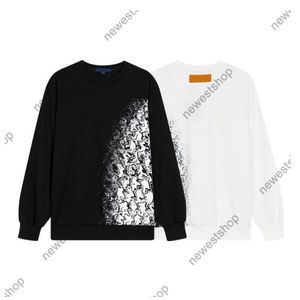 men's hoodies pullover Sweatshirts designer luxury Hoody gradient letters cotton Sweatshirt casual white black jumper