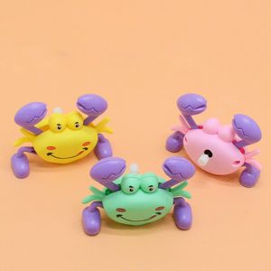 Baby Crawling Crab Pull Back Toys Cute Classic Clockwork Plastic Crawl Crab Wind Up Game Bathing Toys for Child